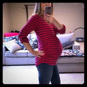 🤰🏼 MATERNITY STRIPED HENLEY